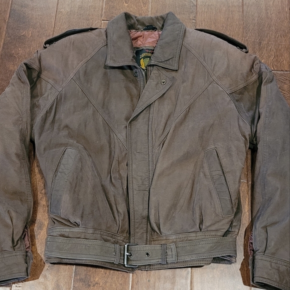 Express Jackets & Coats Vintage Express Leather Bomber Jacket